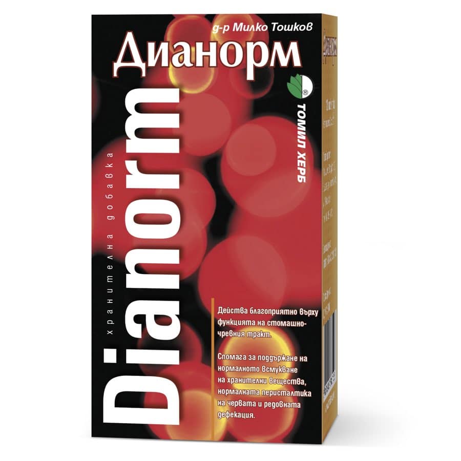 Dianorm 120 tabs for upset stomach, diarrhea, and nervous stomach