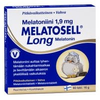 Melatosell Long melatonin tablets for sleep support and jet lag relief