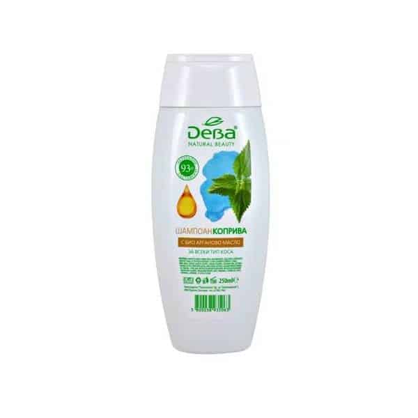 Deva Natural Beauty Nettle Shampoo with organic argan oil for all hair types x250 ml